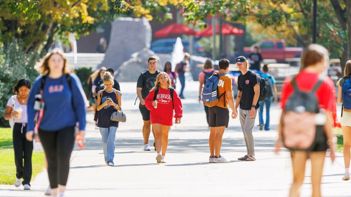 Students on campus