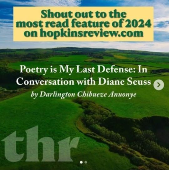 Anuonye poetry Hopkins Review