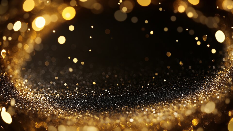 gold and black circle