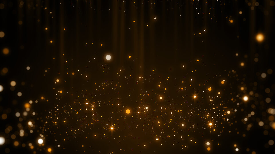 gold and black dust